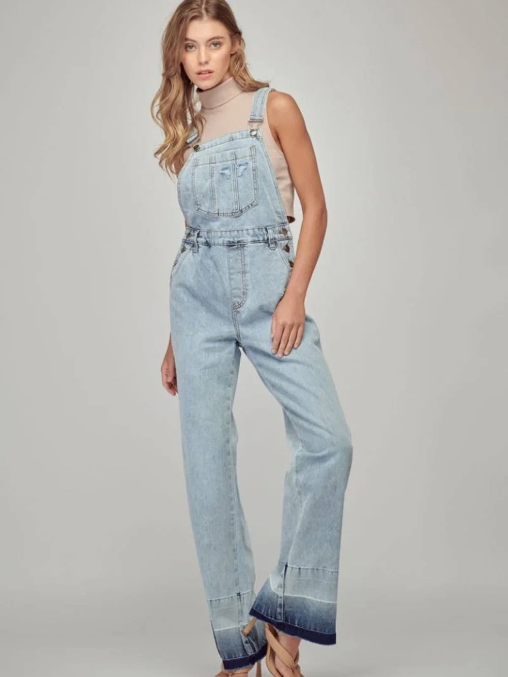 ******NWT******** Nature Denim Flare Fit Denim Overalls - Picture 2 of 6